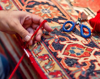 خدمات تخصصی و حرفه ای رفوی فرش در قالیشویی کهریزک